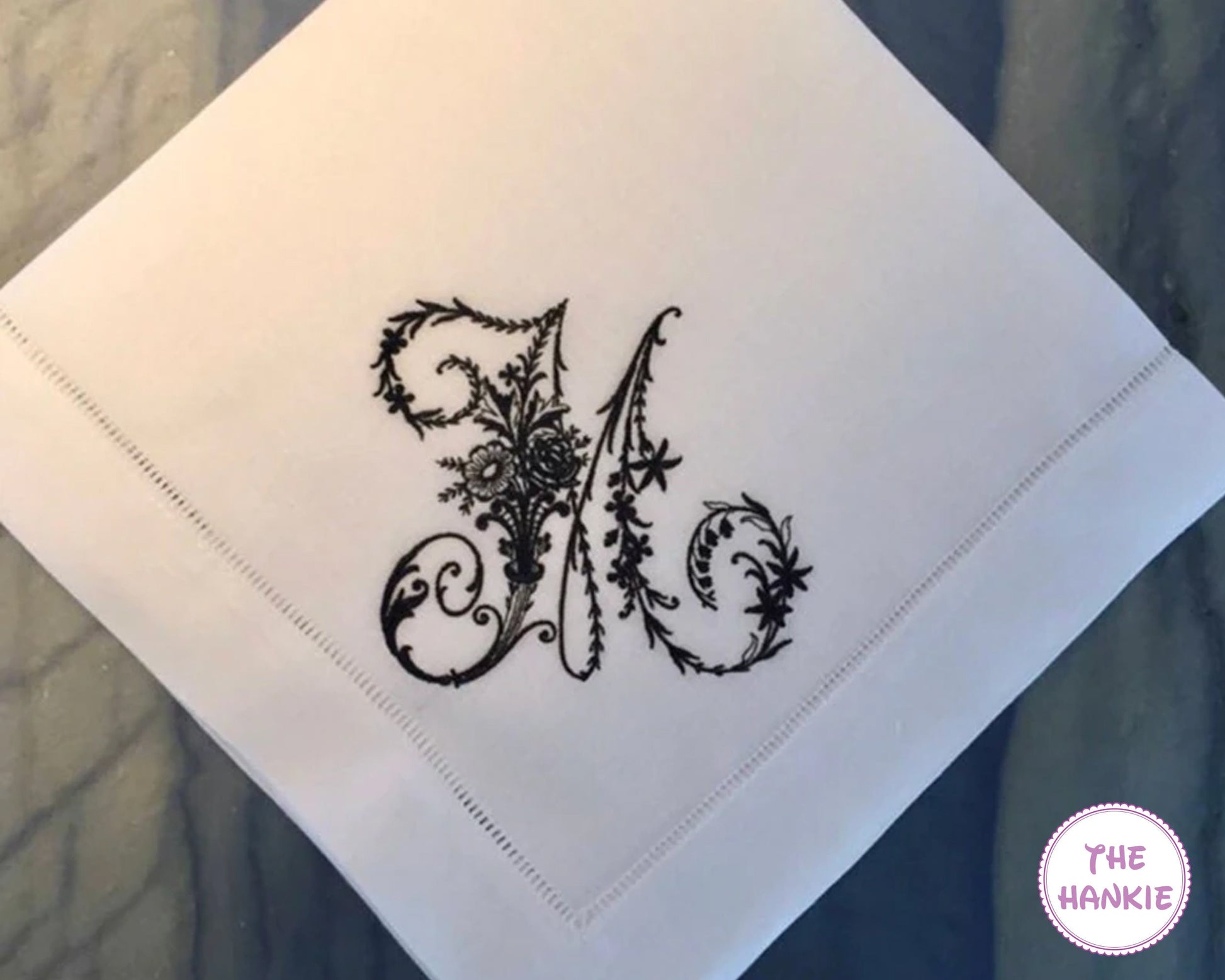 Personalised-wedding-handkerchief-with-monogrammed-letter-USA