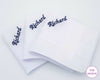 Hankerchief for Son Groomsmen Handkerchiefs Personalized Linen Handkerchief