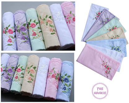 Embroidered Cotton Hankie USA