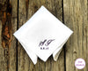 Wedding Handkerchief for Bride Something Blue For your happy tears Monogrammed