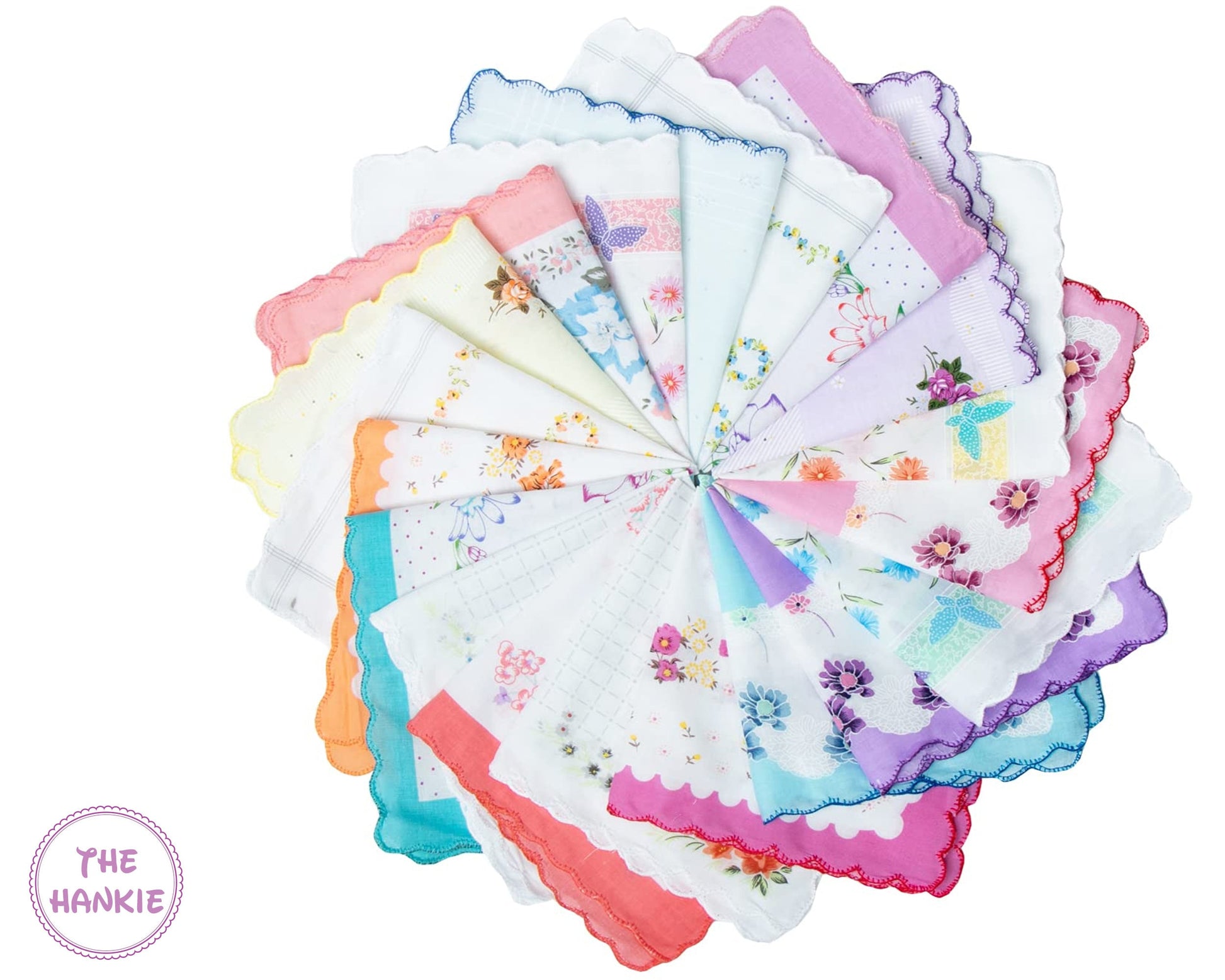 Floral Hankies Floral Bridal Hankie USA