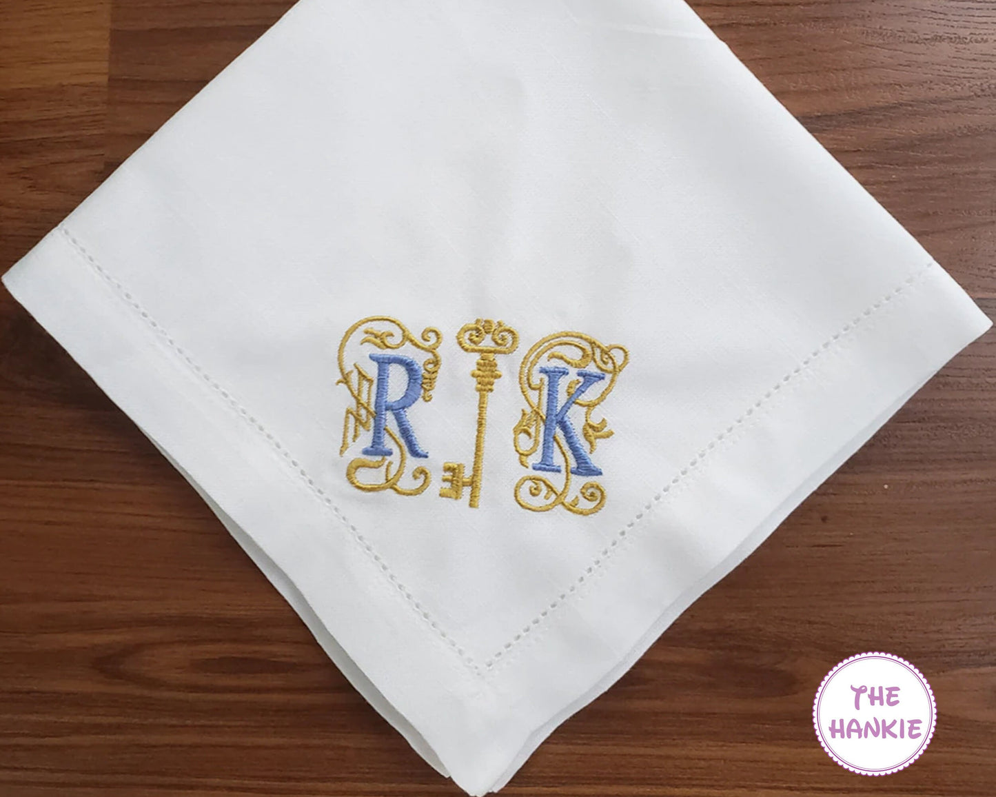 Custom-initial-letter-wedding-day-keepsake-handkerchief-USA