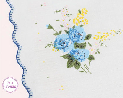 Customized Border Hankies Bridal Hankie USA