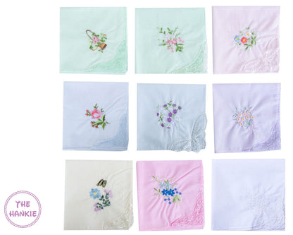 Designer Embroidery Hankies USA