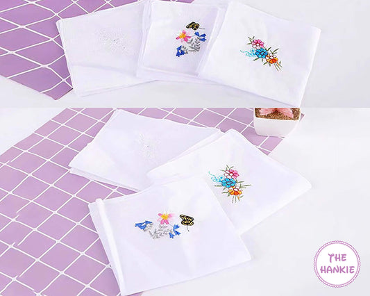 Embroidery Handkerchief Bridal Gift USA