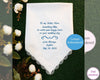 Personalized Hankies Bridal Handkerchief Usa 