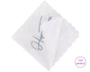  Handkerchief - Lace Hankie - Custom Handkerchief - Embroidered Handkerchief - Bridal Handkerchief - Personalized Wedding Handkerchief