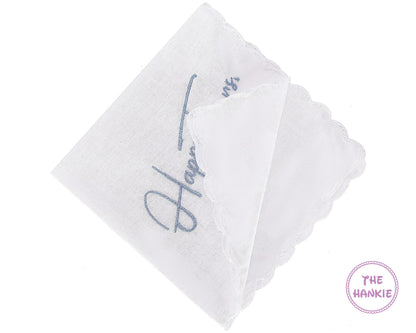  Handkerchief - Lace Hankie - Custom Handkerchief - Embroidered Handkerchief - Bridal Handkerchief - Personalized Wedding Handkerchief