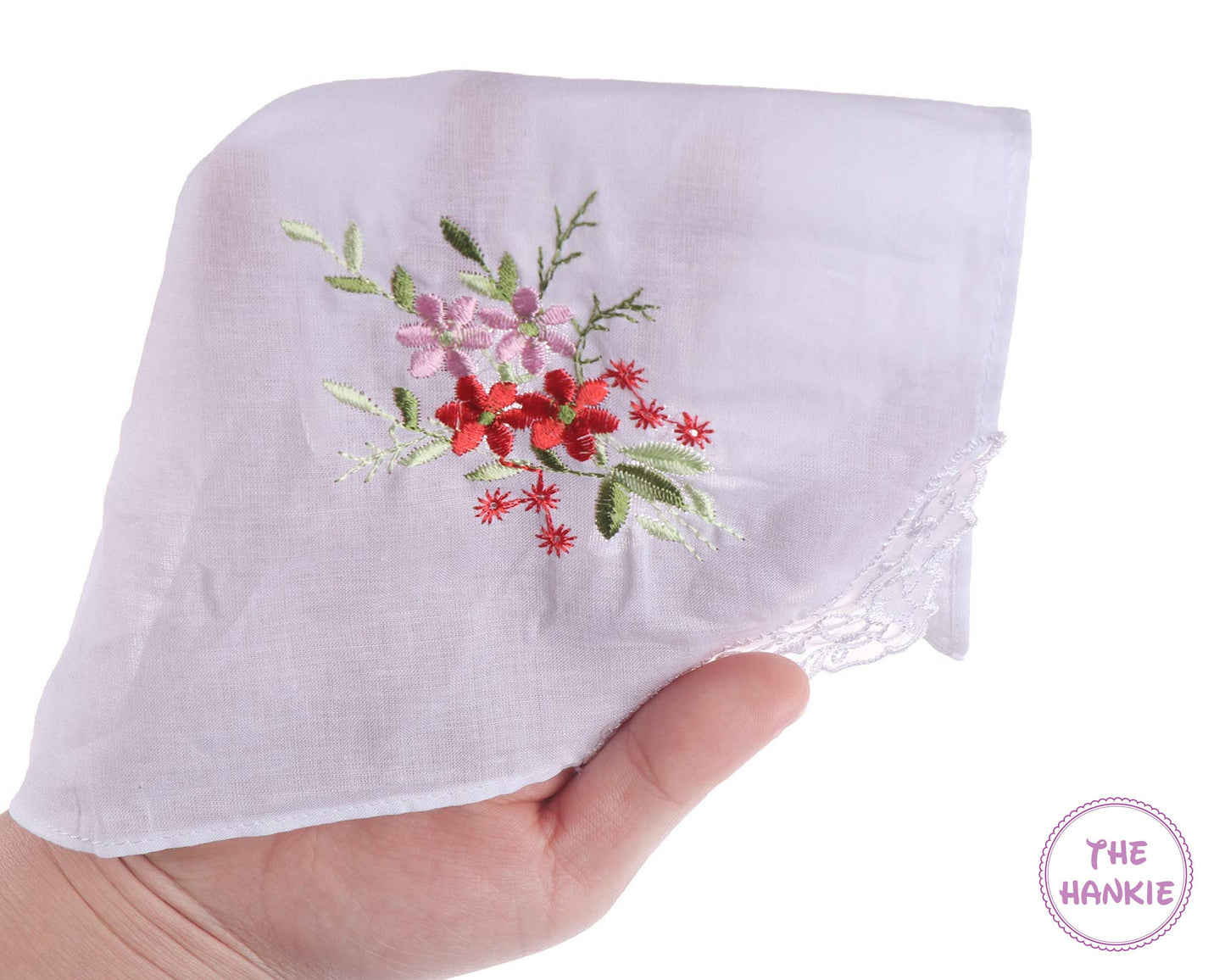 Flower Embroidery Handkerchiefs