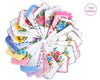 Bridal Floral Handkerchief - Set of 12