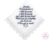 Grandmother of the Bride or Groom Handkerchief