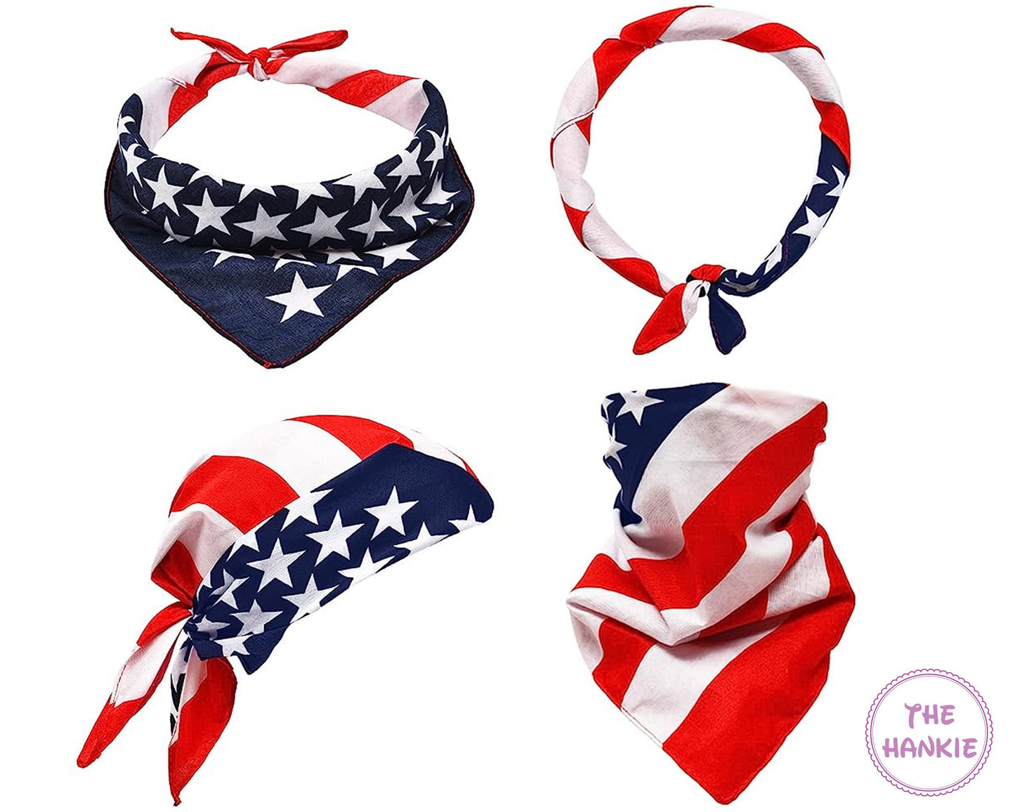 American Flag Headband Bandana