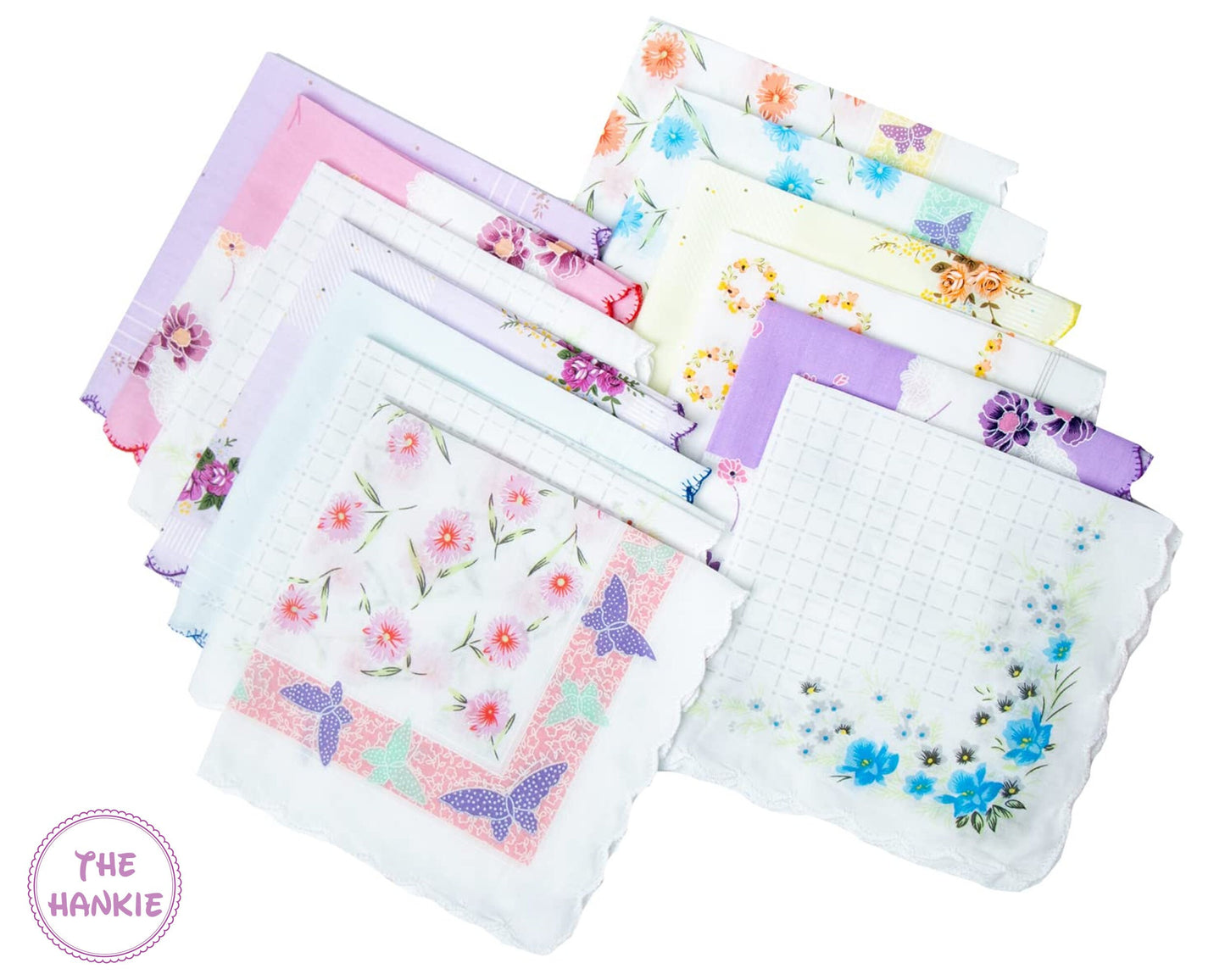 Set of 12 Women Handkerchiefs