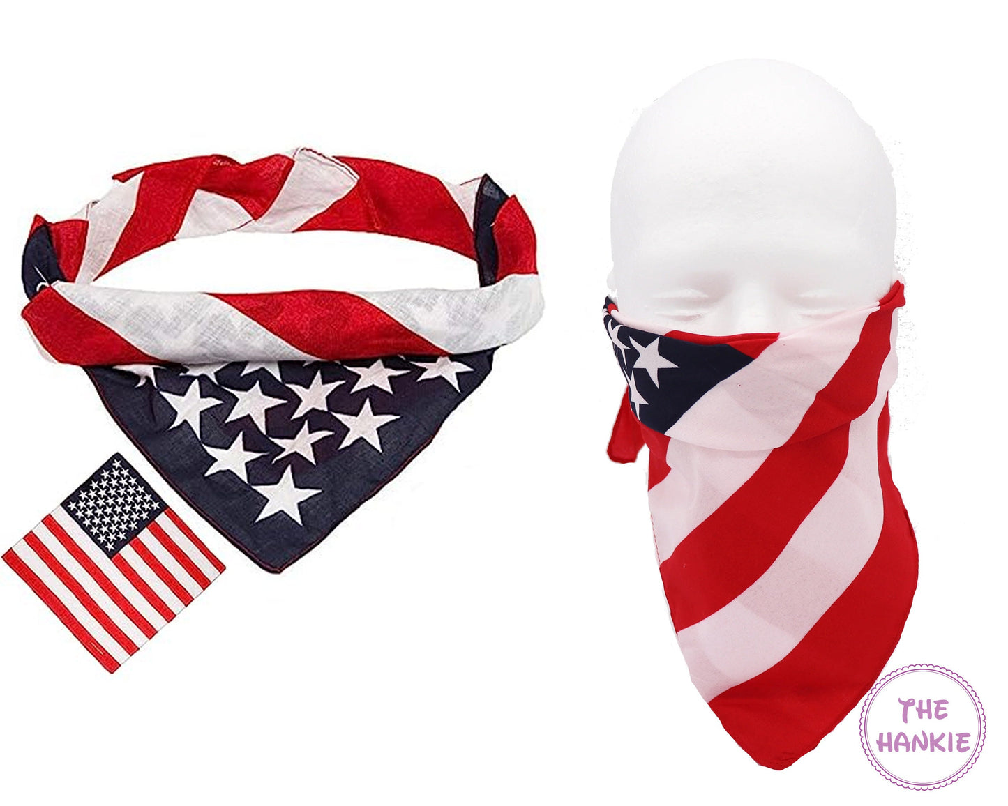 American Flag Headband Bandana