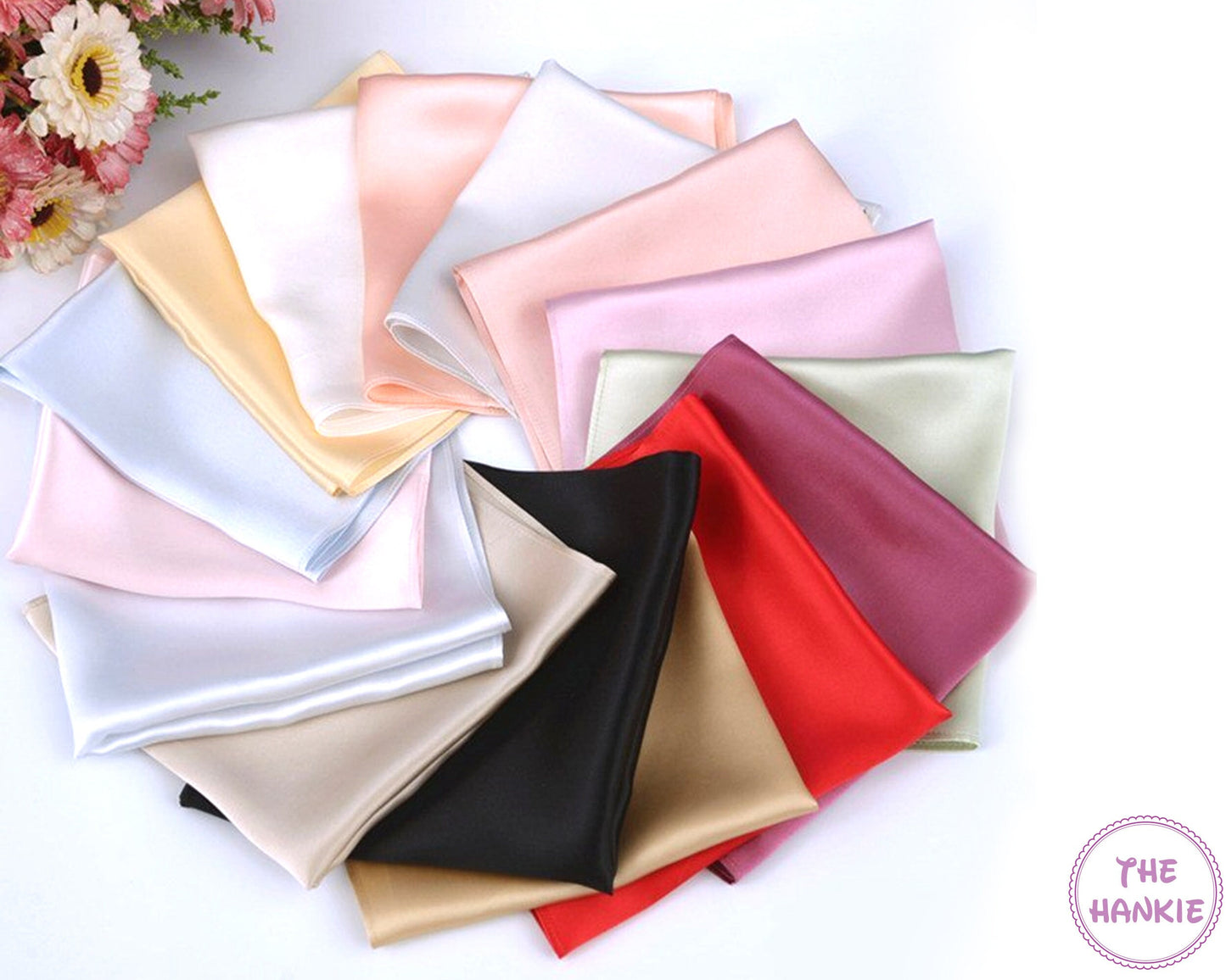 Personalized Satin Handkerchiefs