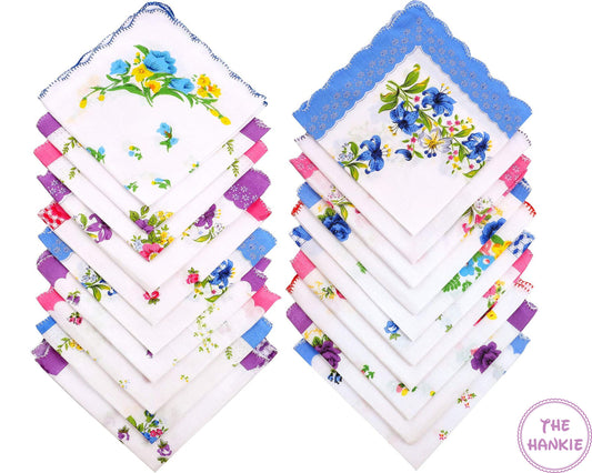 Assorted Women's Cotton Multicolor Handkerchief