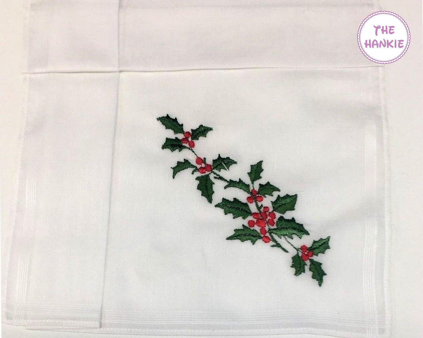 Flower Embroidered Handkerchief