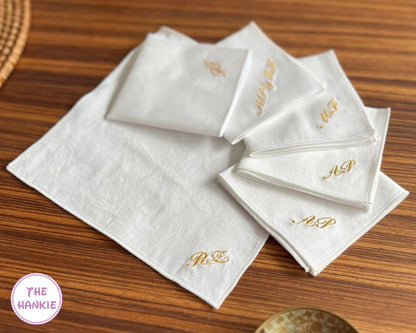 Men's Embroidered Handkerchiefs
