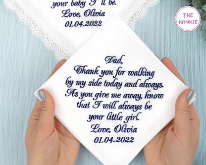 Bridal Embroidered Handkerchiefs