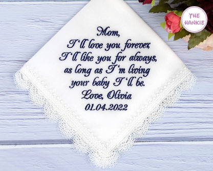 Bridal Embroidered Handkerchiefs